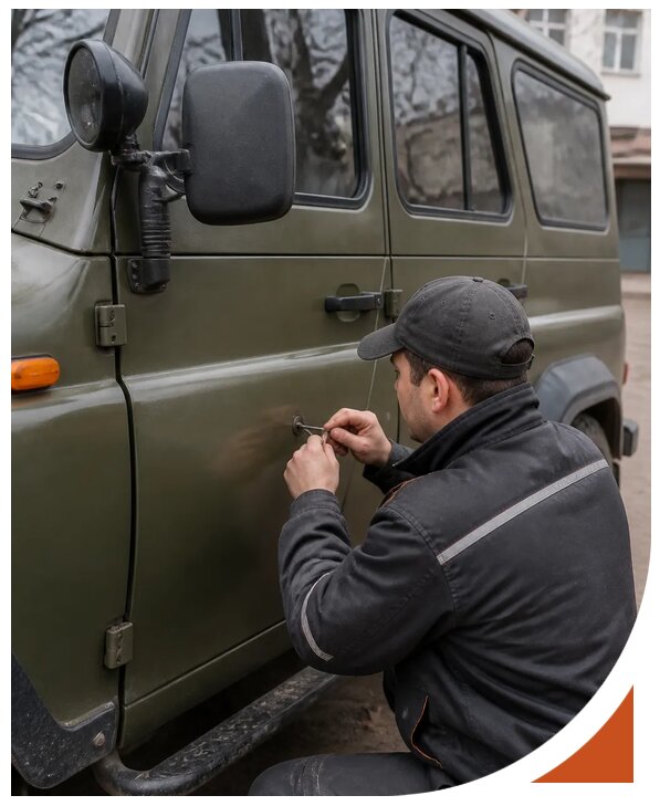 Профессиональное вскрытие автомобиля УАЗ без повреждений в Пугачёве